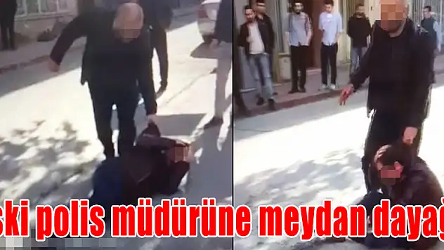 Eski polis müdürüne meydan dayağı atıp sosyal medyadan canlı yayınladı