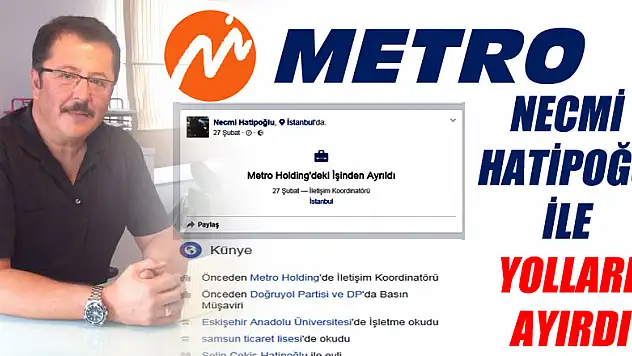 METRO Hatipoğlu ile yolları ayırdı