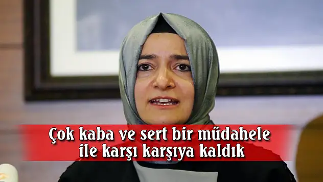 Bakan Kaya: Çok kaba ve sert bir müdahele ile karşı karşıya kaldık