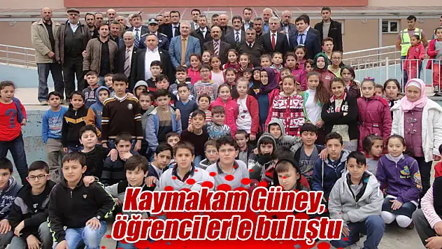 Kaymakam Güney, öğrencilerle buluştu