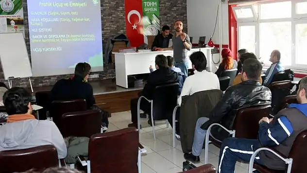 Samsun'da yamaç paraşütü kursu