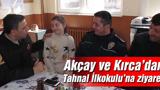 Akçay ve Kırca'dan Tahnal İlkokulu'na ziyaret