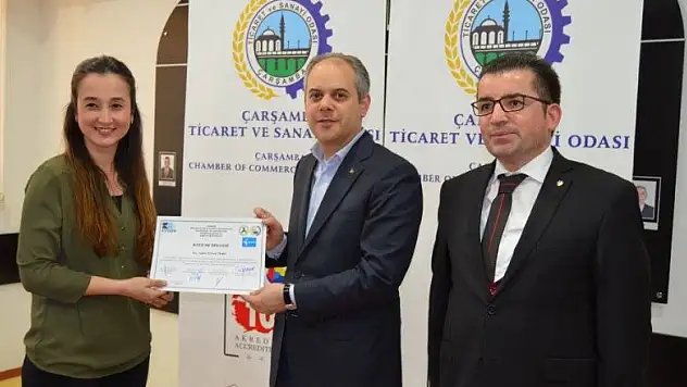 Girişimciler sertifikaları Bakan Kılıç'tan aldı