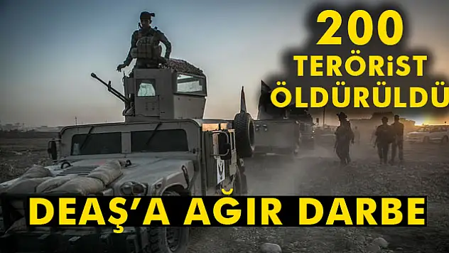 Musul'da hava saldırısında 200 DEAŞ militanı öldürüldü