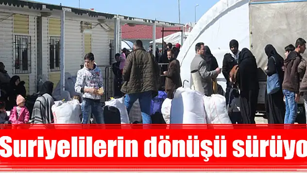 Suriyelilerin dönüşü sürüyor