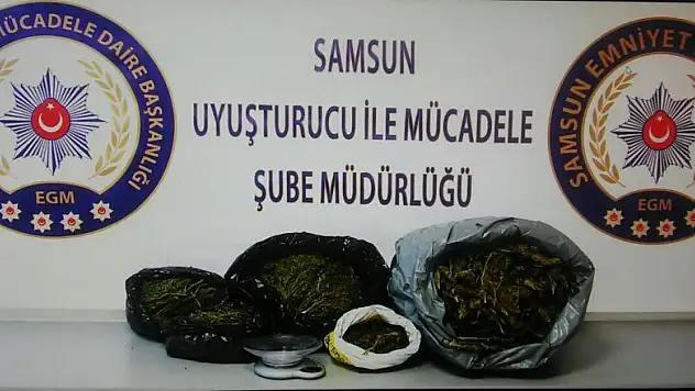 Evlerinde 6 kilo esrarla yakalanan baba-oğul gözaltına alındı