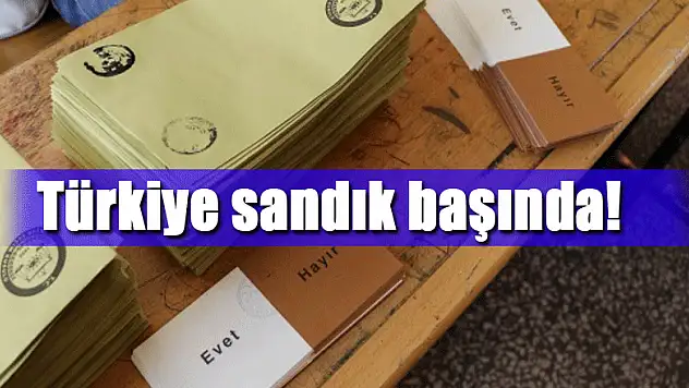 Türkiye sandık başında!