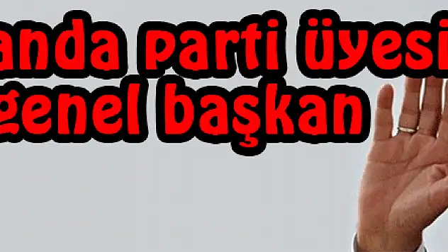 Erdoğan nisanda parti üyesi, mayısta genel başkan