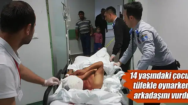 14 yaşındaki çocuk tüfekle oynarken arkadaşını vurdu