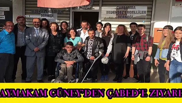 Kaymakam Güney'den ÇABED'e ziyaret