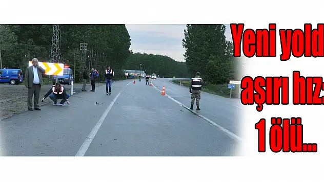 Salıpazarı yeni yolda aşırı hız: 1 ölü...