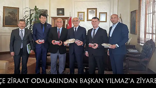 İLÇE ZİRAAT ODALARINDAN BAŞKAN YILMAZ'A ZİYARET