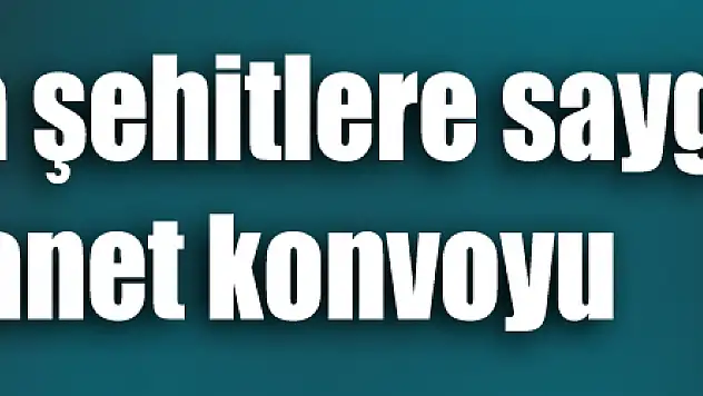 Samsun'da şehitlere saygı ve teröre lanet konvoyu