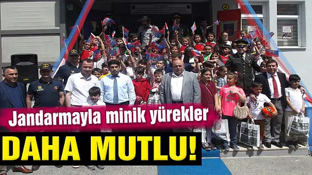 Jandarma ile minik yürekler daha mutlu!