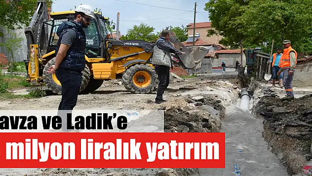 Havza ve Ladik'e 3 milyon liralık yatırım