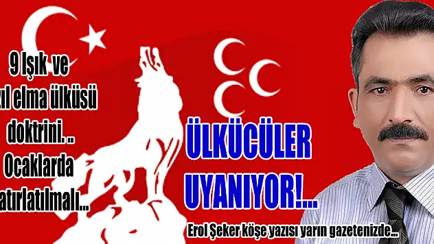 ÜLKÜCÜLER UYANIYOR!...