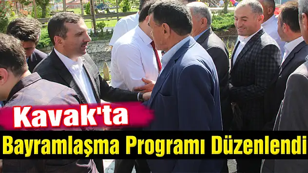 Kavak'ta Bayramlaşma Programı Düzenlendi