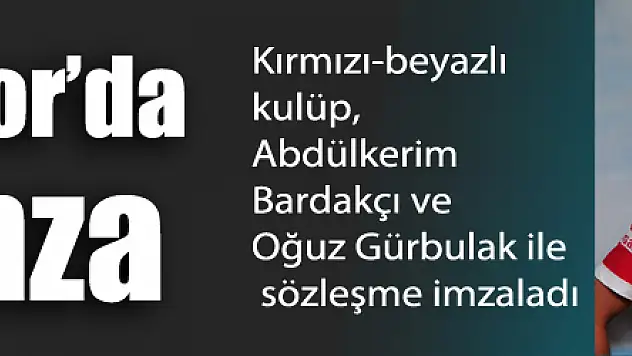 Samsunspor'da çifte imza