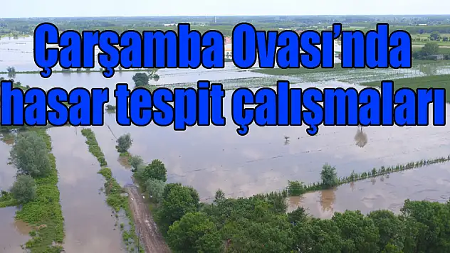 Çarşamba Ovası'nda hasar tespit çalışmaları 