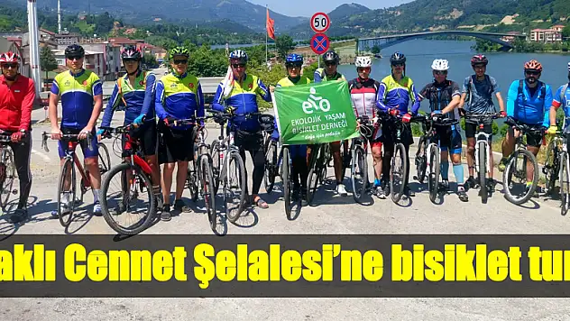 Saklı Cennet Şelalesi'ne bisiklet turu