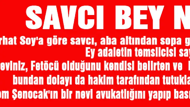 SAVCI BEY NE İŞ?