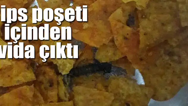 Cips poşeti içinden vida çıktı