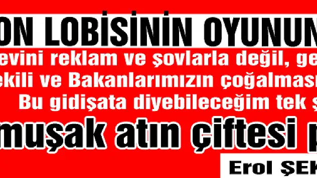 BAKAN TRABZON LOBİSİNİN OYUNUNU BOZDU! AKİF ÇAĞATAY KILIÇ  Spor Bakanı Bakanlığının ilk gününden bu yana yapacaklarını çok fazla yüksek sesle dillendirmedi.  Sessiz ve sakin yola devam etti.  Bu duruşunu sadece Samsun' da de