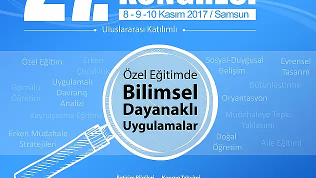 '27. Ulusal Özel Eğitim Kongresi' Samsun'da yapılacak