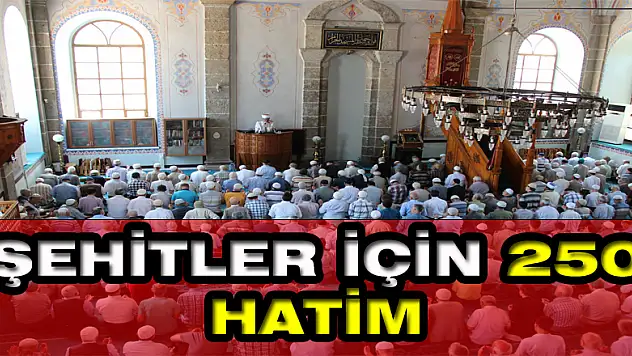 Şehitler için Samsun'dan 250 hatim