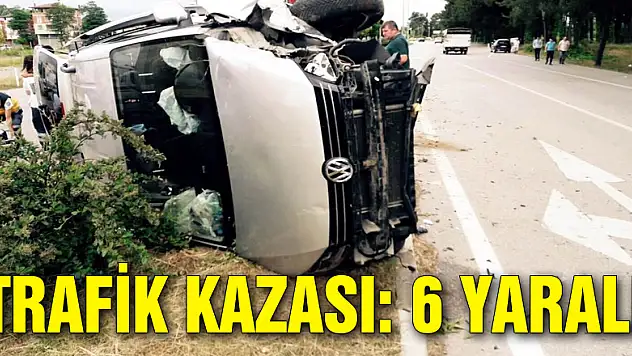 Samsun'da trafik kazası: 6 yaralı