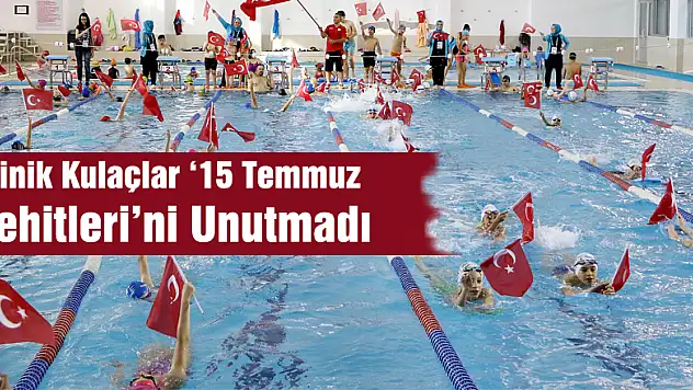 Samsun'da Minik Kulaçlar '15 Temmuz Şehitleri'ni Unutmadı