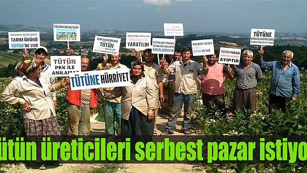 Tütün üreticileri serbest pazar istiyor