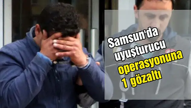 Samsun'da uyuşturucu operasyonuna 1 gözaltı