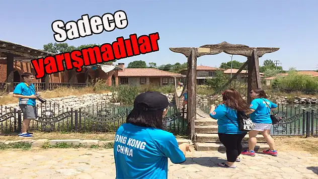 Sadece yarışmadılar