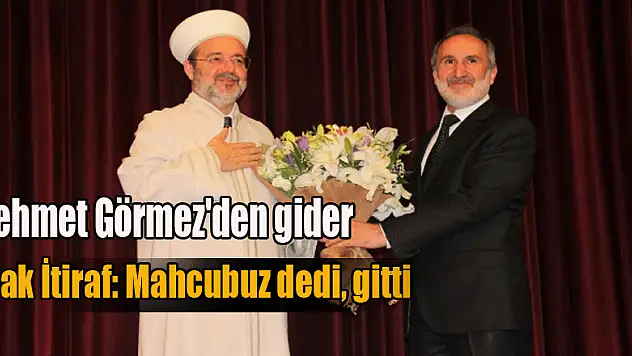 Mehmet Görmez'den gider ayak itiraf: Mahcubuz dedi, gitti