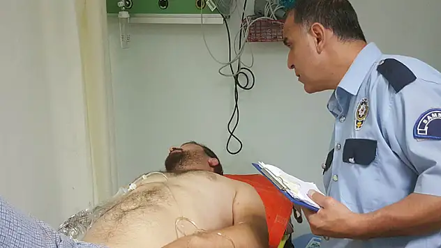 Kazara vurulan şahıs hastanelik oldu