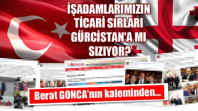 İŞADAMLARIMIZIN TİCARİ SIRLARI GÜRCİSTAN'A MI SIZIYOR?