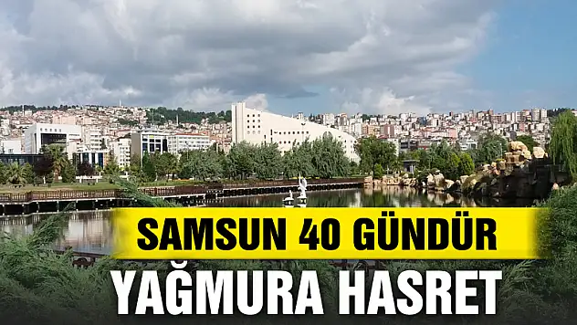 Samsun 40 gündür yağmura hasret
