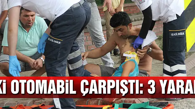 Samsun'da iki otomobil çarpıştı: 3 yaralı