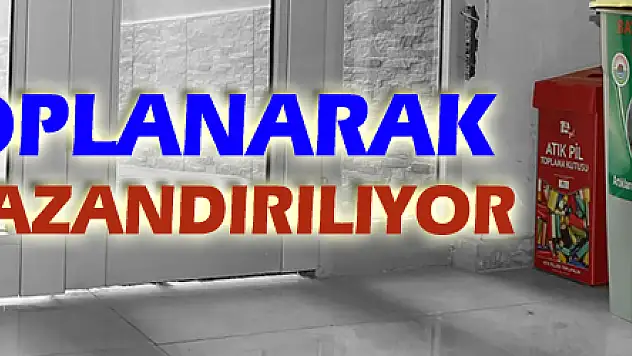Samsun'da atıklar toplanarak ekonomiye kazandırılıyor