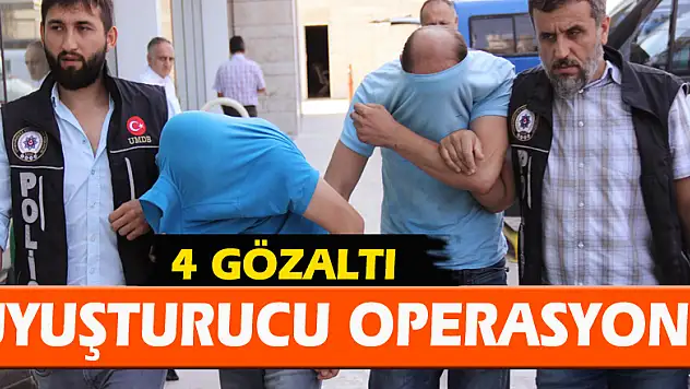 Samsun'da uyuşturucu operasyonu: 4 gözaltı