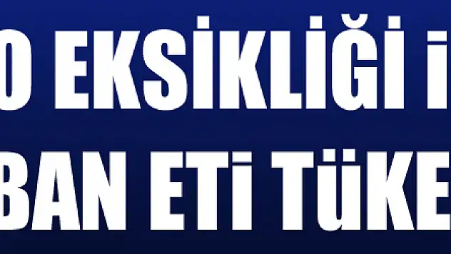 Çinko eksikliği için kurban eti tüketin