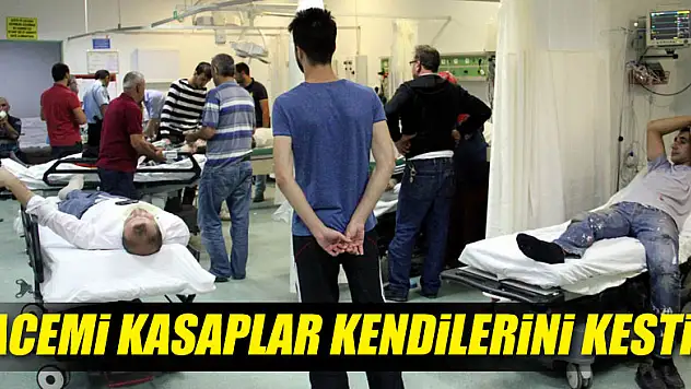 Acemi kasaplar acil servisleri doldurdu