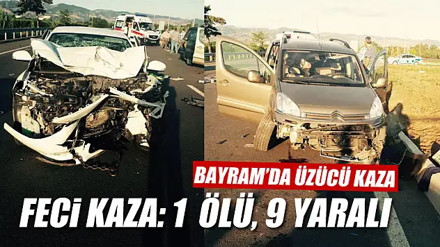 Samsun'da trafik kazası: 1 ölü, 9 yaralı