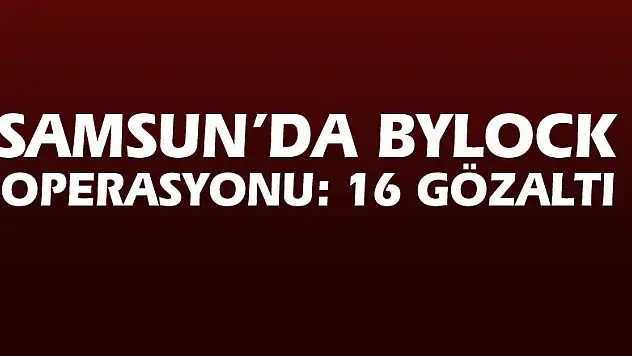 Samsun'da ByLock operasyonu: 16 gözaltı