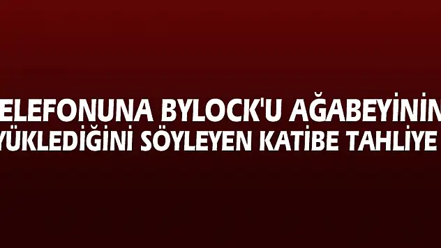 Telefonuna ByLock'u ağabeyinin yüklediğini söyleyen katibe tahliye