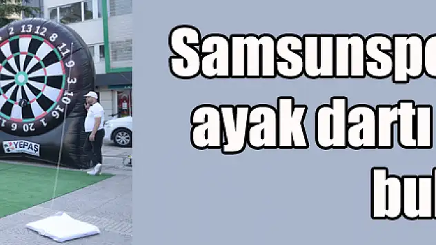 YEPAŞ, Samsunspor taraftarıyla ayak dartı etkinliğinde buluştu