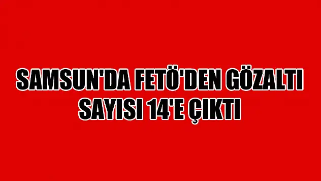 Samsun'da FETÖ'den gözaltı sayısı 14'e çıktı