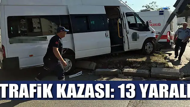 Samsun'da trafik kazası: 13 yaralı