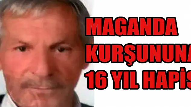 Maganda kurşununa 16 yıl hapis
